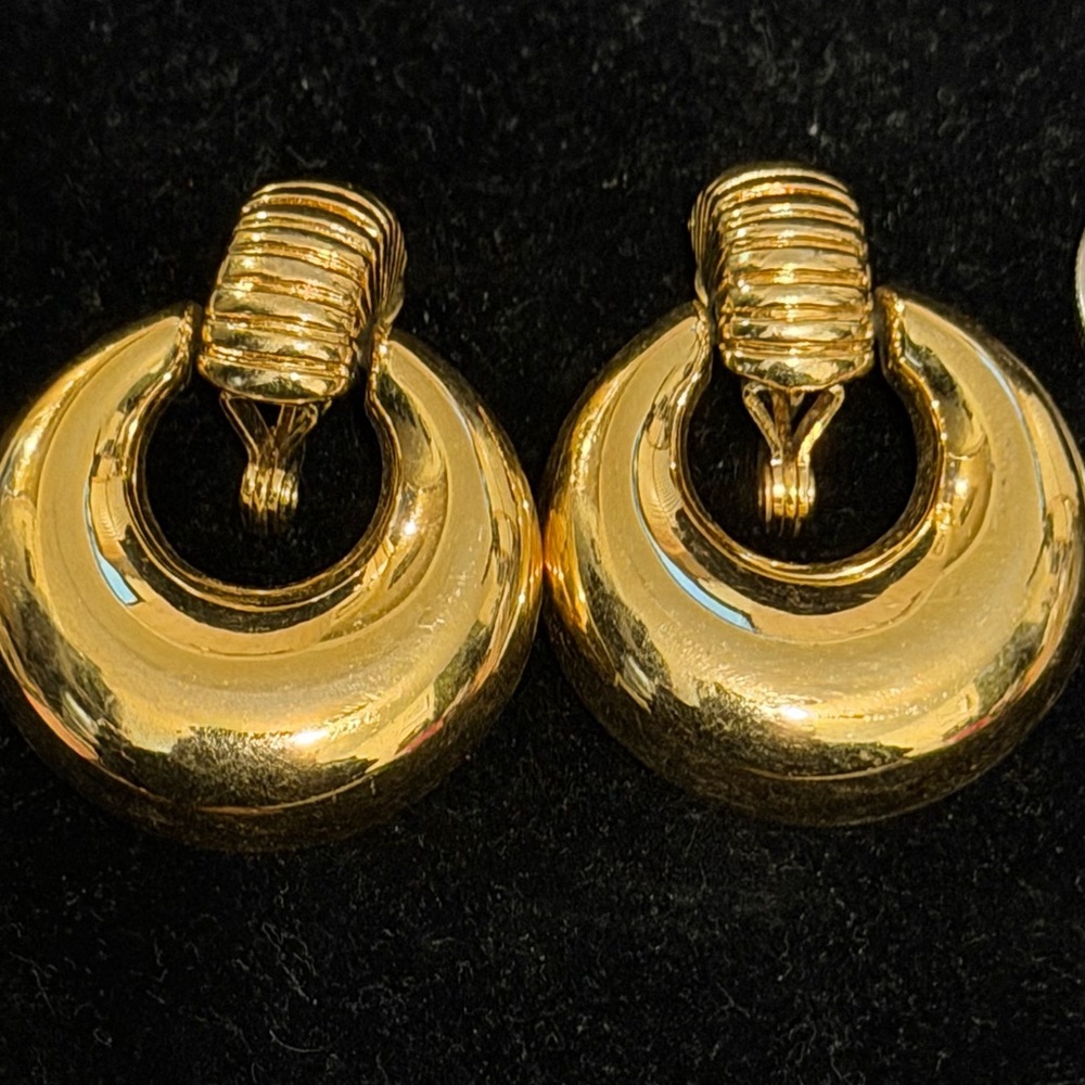 Monet Gold Hoop Clip-On Earrings - Classic Women's Jewelry